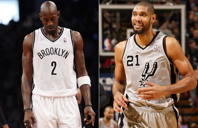 Both Kevin Garnett and Tim Duncan are averaging career lows in points, but one is 3-10 and one is 13-1.